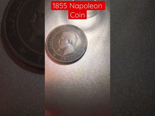 1855 Napoleon III Empereum Coin