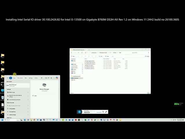 Intel Serial IO driver 30.100.2426.82 on Windows_11_24H2_26100.2605_GB_B760M_DS3H_AX_rev1.2