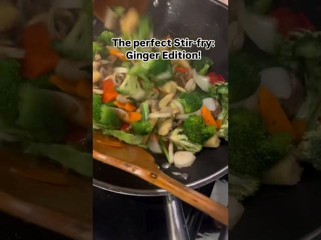 The perfect Stir-fry:  Ginger addition!  #stirfry #chinesefood #food #cooking #easyrecipe #ginger