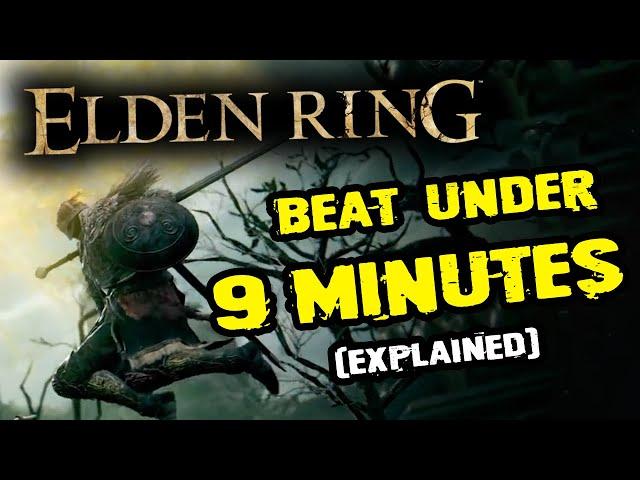 Elden Ring beat under 9 minutes