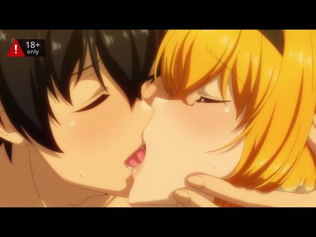 Roxanne kisses her master LEWDLY | Harem in the Labyrinth of Another World