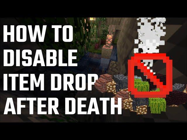 Disable Item Dropping After Death in Minecraft [Command]