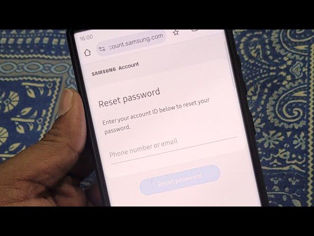 Samsung account forgot password | How to reset Samsung account password