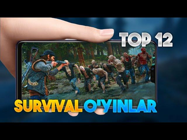 TOP 12 SURVIVAL ZOMBI O'YINLAR ANDROID & iOS // REALISTIK GRAFIKALI YANGI SURVIVAL O'YINLAR