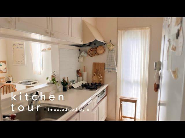 kitchen tour | お気に入りを詰め込んだ１０年目のキッチン | 手間を省く収納の工夫 | セリア.無印.tower