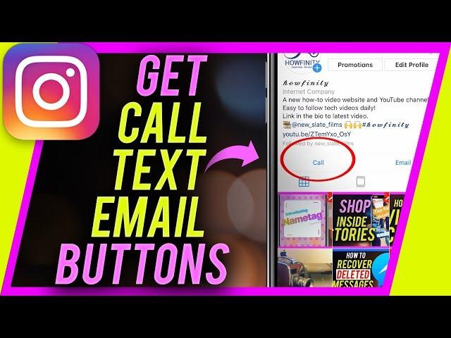 How to Add a Call, Text, or Email Button to Instagram Profile