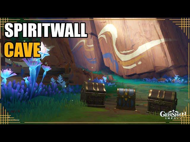 Spiritwall Cave | 8 Chest | Quest Dunia & Puzzle 【Genshin Impact】