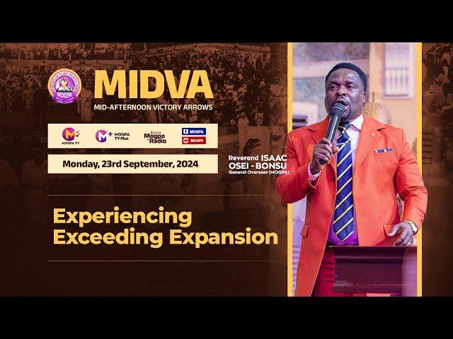 EXPERIENCING EXCEEDING EXPANSION || MIDVA WITH REV. OB || 23 - 09 - 2024