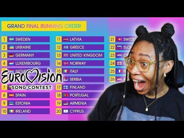 EUROVISION 2024 GRAND FINAL REACTION!!! (PART 1) 