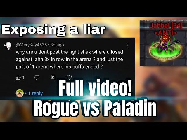 I lost x3 in a row? Rogue vs paladin | Full Video | Warspear online