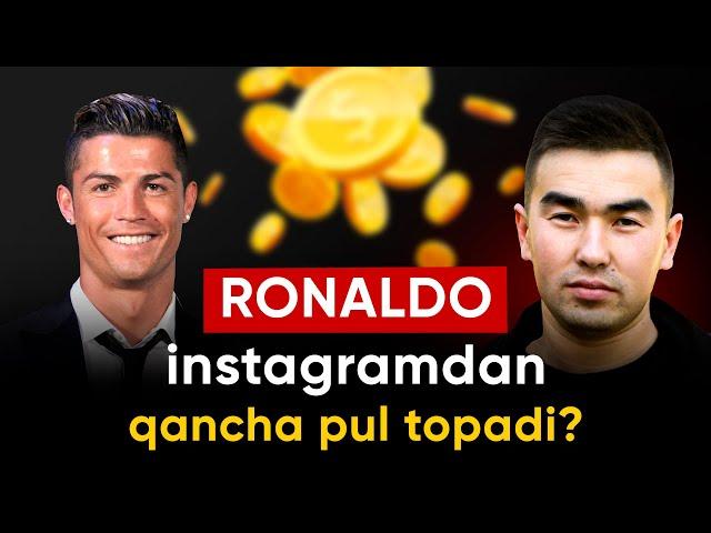 Ronaldo instagramdan 1-yilda qancha pul topadi?