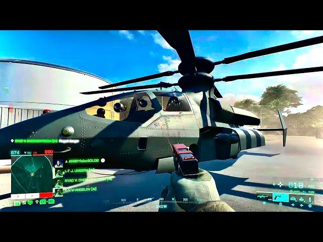 BF2042: New Stealth Heli showcase and gameplay