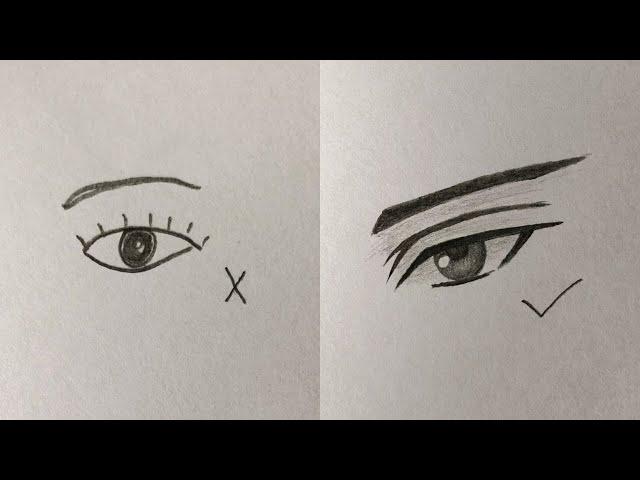 How to Draw ANIME EYE (VERY EASY!)