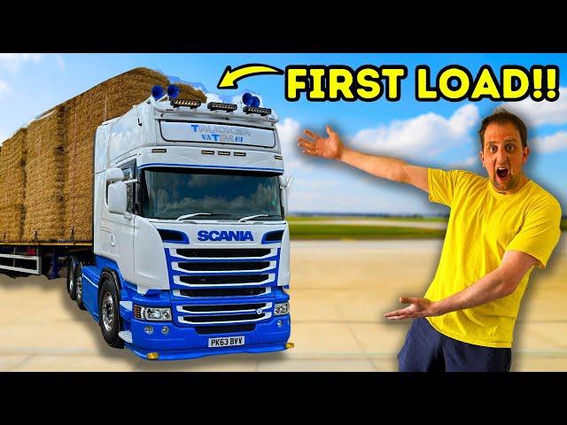 VERY FIRST Load In My Newly Customised SCANIA V8 | #truckertim