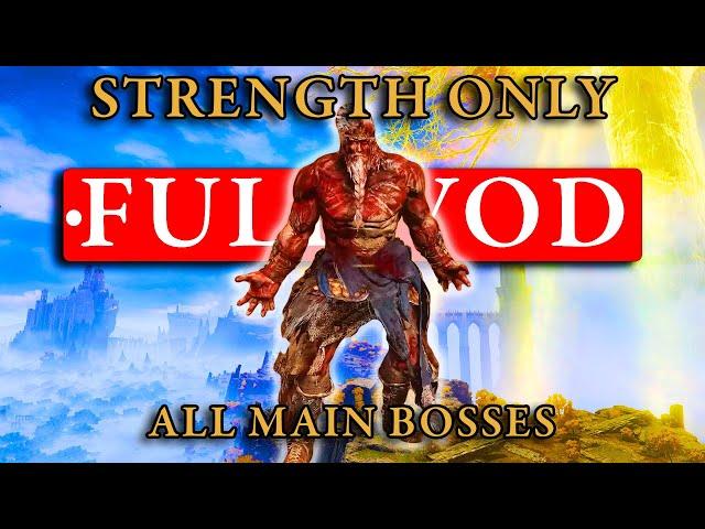 Elden Ring Strength ONLY! FULL RUN!
