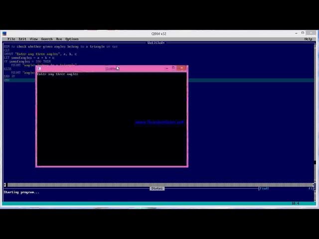 qbasic if-then-else example (Practical Implementation)