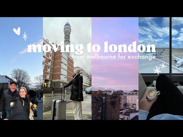 moving to london for exchange + moving into college! ️