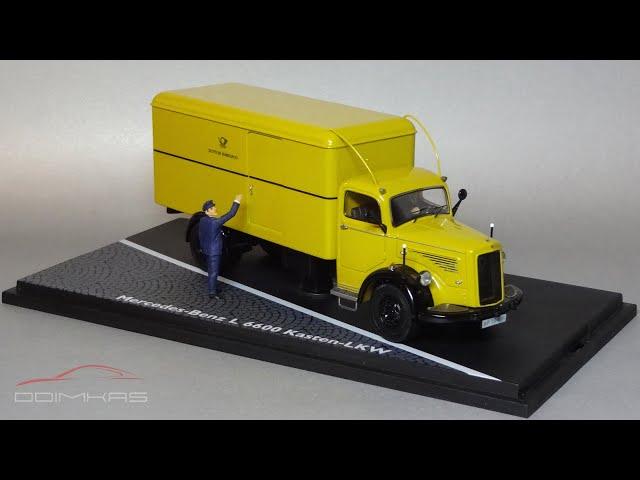 Mercedes-Benz L6600 Deutsche Post || Schuco Modell || Diecast truck scale model 1:43 review