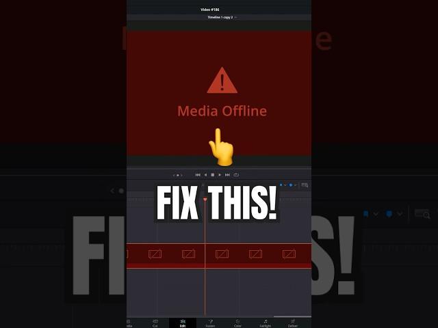 FIX Media Offline Problems! - DaVinci Resolve