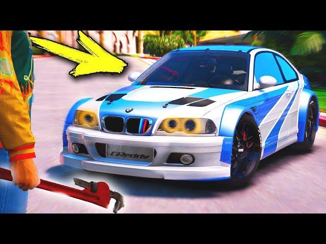 УГНАЛ ЛЕГЕНДАРНУЮ BMW M3 GTR ИЗ Most Wanted ЗА 180 СЕКУНД! - БИТВА ВОРОВ В ГТА 5 С МОДАМИ!