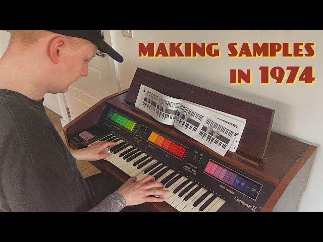 making lo-fi samples with a 1974 vintage keys organ