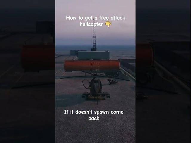 Free attack helicopter in gta V!!