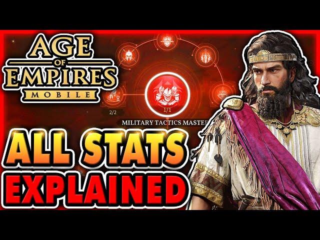 Age of Empires Mobile Talent Tree Guide & Stats EXPLAINED!