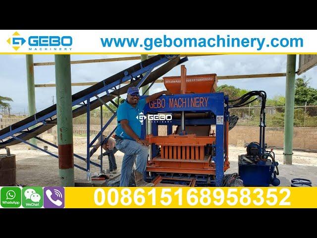 QT4-20 hydraulic cement 6 inch hollow block making machine in Hayes and May Pen, Clarendon, Jamaica