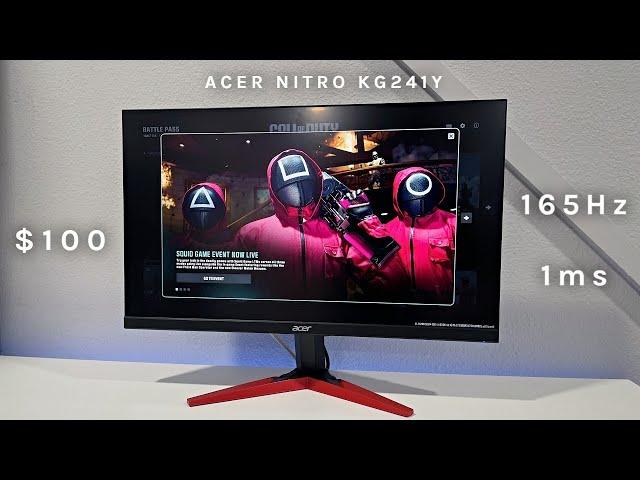 Acer Nitro KG241Y Budget Gaming Monitor, 165Hz 1ms - Unboxing and COD Warzone Gameplay!