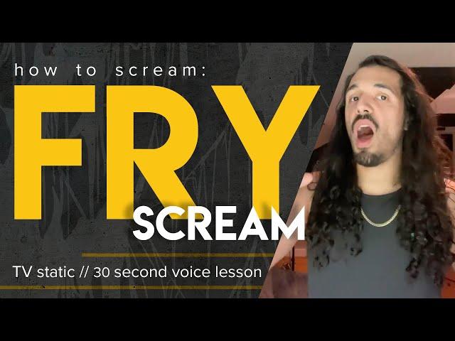 How to fry scream (tv static)