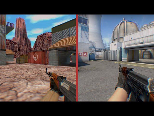 CS 1.6 vs CS:S vs CS:GO | Nuke