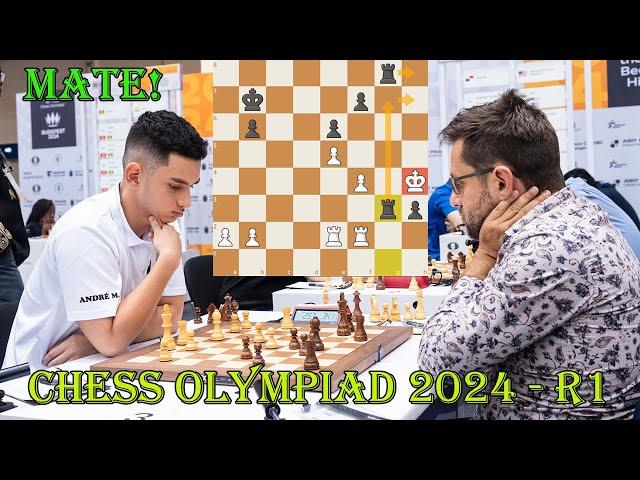 MATE!! Levon Aronian (2729) vs Andre Mendez (2122) || FIDE Chess Olympiad 2024 - R1