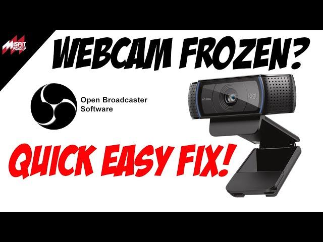 FROZEN WEBCAM DURING LIVESTREAM! (Quick and Easy Fix!)