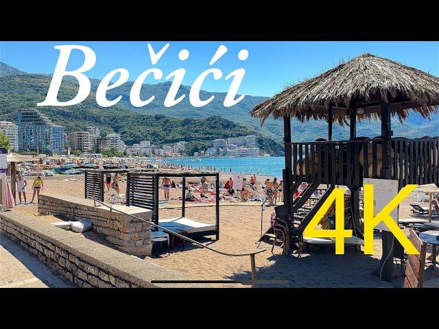 Bečići Budva Montenegro  4K Walking Tour