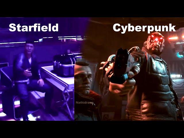 Starfield vs Cyberpunk - Cutscene Comparison