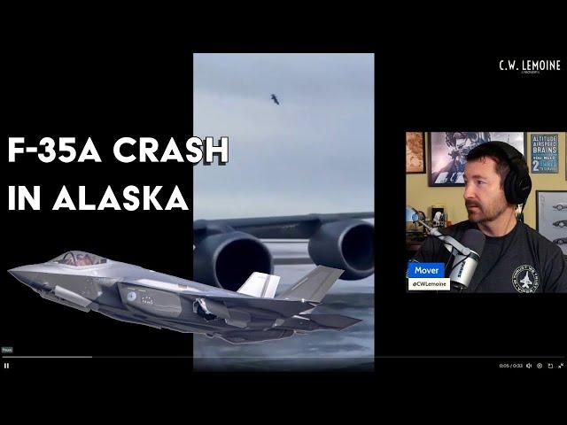 Pilot Ejects Safely in Dramatic F-35A Crash in Alaska