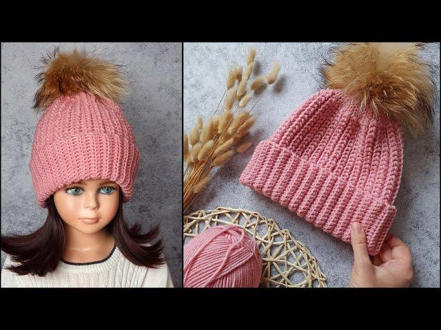 Very easy crochet hat. Crochet.