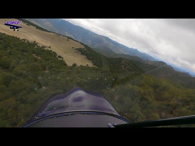 full flaps, full slip down the mountain to land! - high altitude off-airport #windy #aircraft #stol