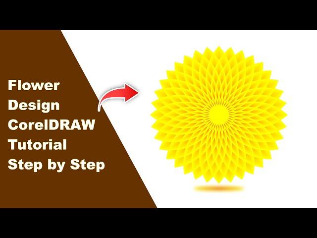 How To Make Flower Design In CorelDRAW | Designing Ideas By @Masha_Graphics