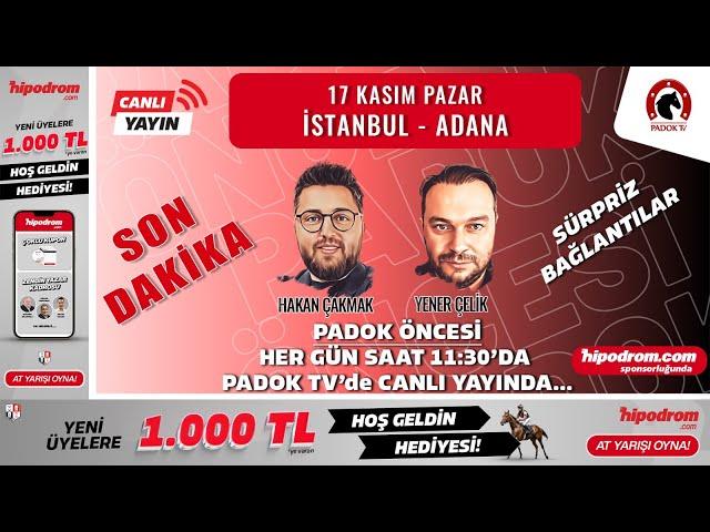 17 Kasım 2024 // SON DAKİKA - İstanbul - Adana At Yarışı Tahminleri // Hakan Çakmak - Yener Çelik