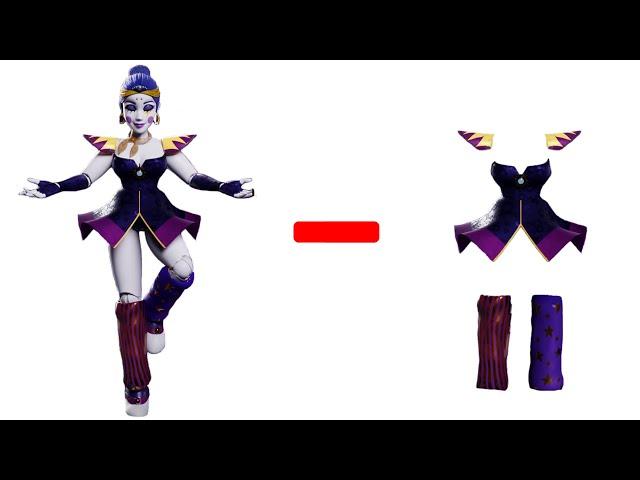 Glamrock Ballora - ALL CLOTHES = ??? | FNAF ANIMATION