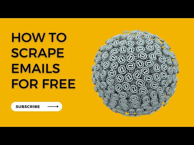 Free Email Scraper 2023 - how to harvest emails from websites