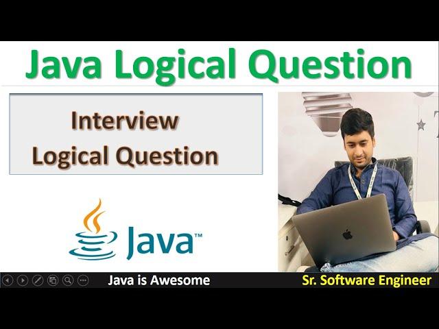 Logical Interview question in java with example