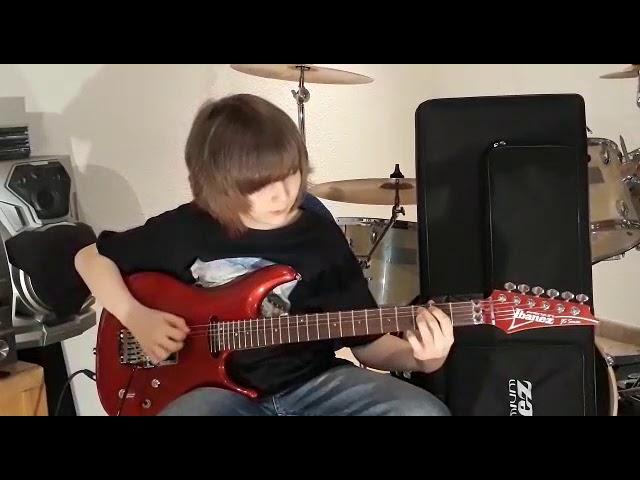 Dustin Tomsen 13 years old covers Kenny Wayne Shepherd "Blue On Black"