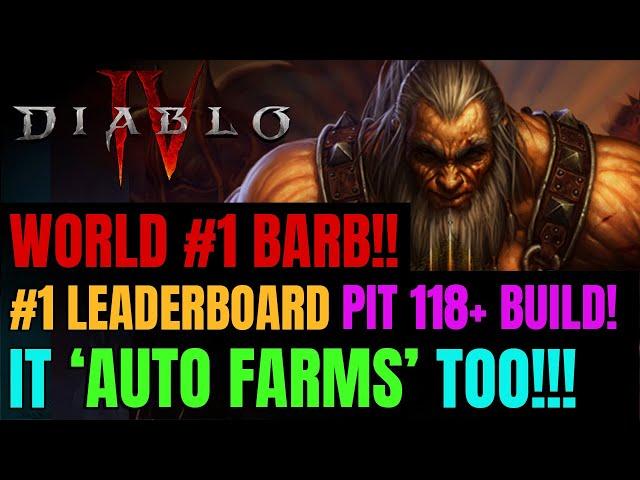 Current WORLD #1 Leaderboard STRONGEST Season 6 Barbarian Build!!