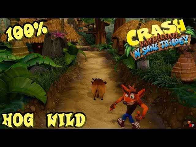 Crash Bandicoot N. Sane Trilogy - Crash 1 - Hog Wild (4K 60FPS)