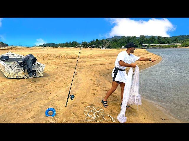 12 Hour River Mouth Fishing Challenge - How Many Species Can I Catch?