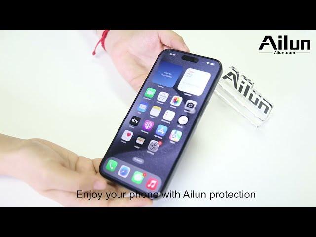 [Ailun] How to install privacy screen and lens protector on iPhone 15 Pro/15 Pro Max