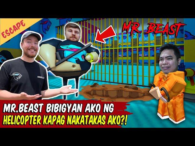 Ikinulong Ako ni Mr.  Beast Para Pahirapan! - Roblox MrBeast BARRY'S PRISON RUN