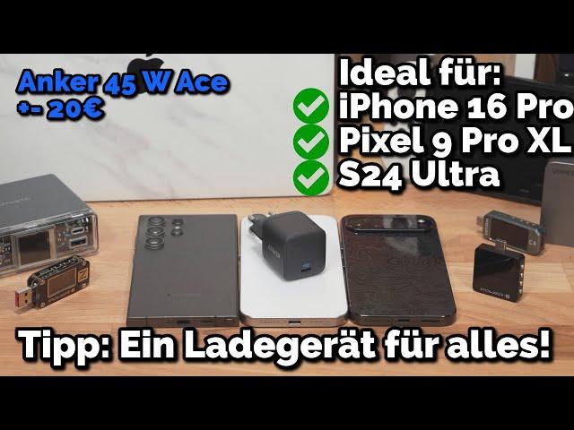 Das beste Ladegerät fürs iPhone 16 Pro, Samsung S24 und Pixel 9 Pro, eins für alles!